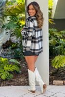 Black Plaid Shacket