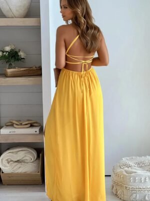 mustard-crochet-top-maxi-dress-with-lace-up-back