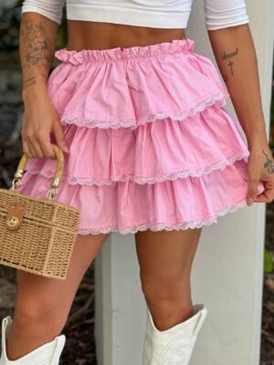 pink-ruffled-skort-with-lace-detail